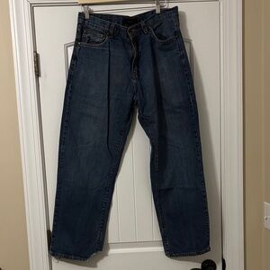 Calvin Klein Men's Relaxed Fit Dark Blue Jeans